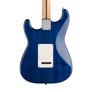 Squier FSR Affinity Series Stratocaster QMT Electric Guitar, Laurel FB, Sapphire Blue Transparent (B-Stock)