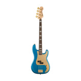Squier 40th Anniversary Gold Edition Precision Bass Guitar, Lake Placid Blue (B-Stock)