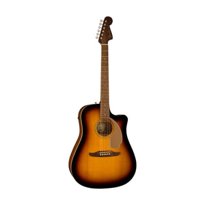 Fender California Redondo Player Acoustic Guitar, Walnut FB, Sunburst