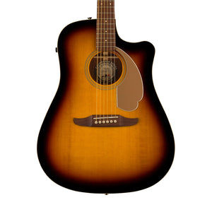 Fender California Redondo Player Acoustic Guitar, Walnut FB, Sunburst