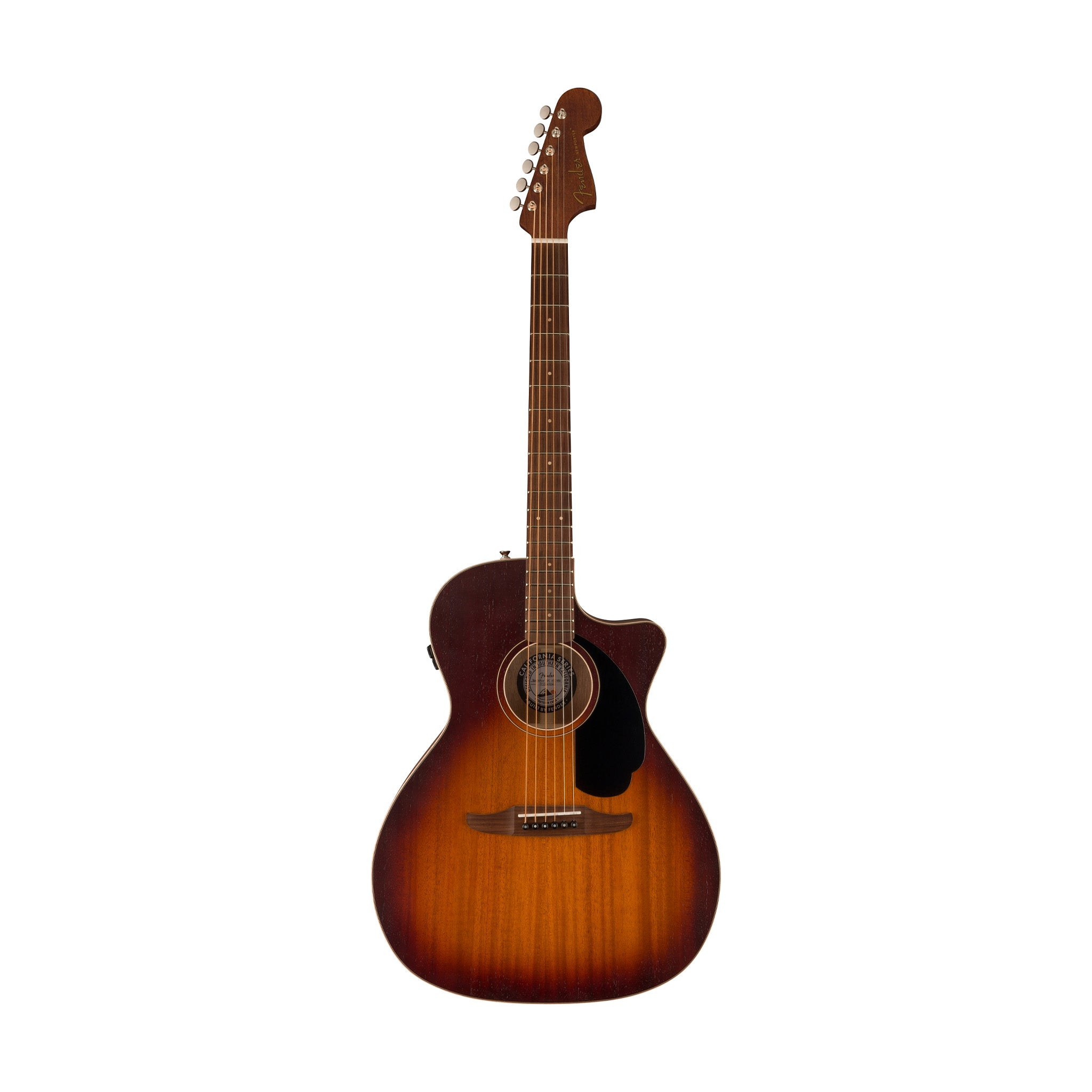 Fender Newporter Special Acoustic Guitar w/Bag, PF FB, Mahogany Top/Honey Sunburst