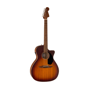 Fender Newporter Special Acoustic Guitar w/Bag, PF FB, Mahogany Top/Honey Sunburst