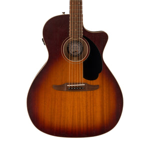 Fender Newporter Special Acoustic Guitar w/Bag, PF FB, Mahogany Top/Honey Sunburst