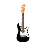 Fender Fullerton Stratocaster Ukulele, Walnut FB, Black (B-Stock)