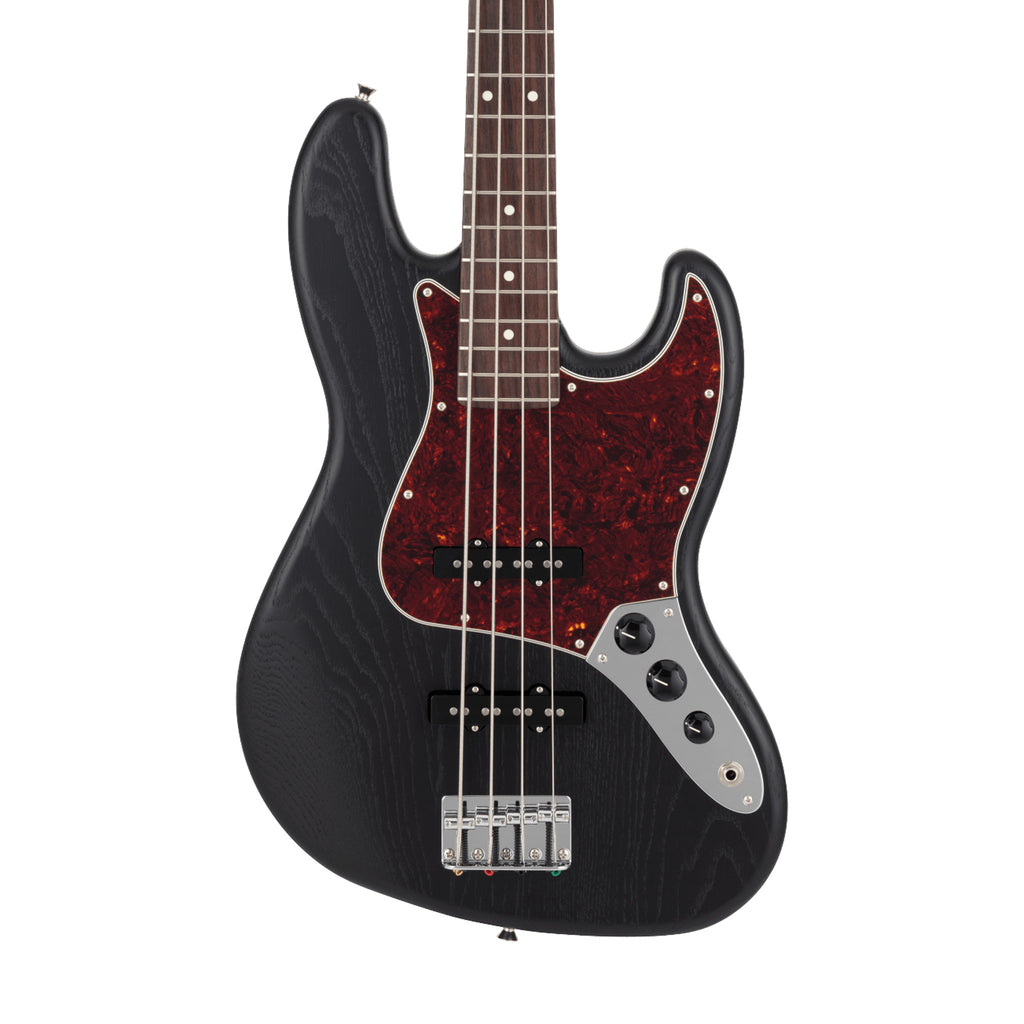 Fender MIJ Limited Jazz Bass in Raw Ash Black