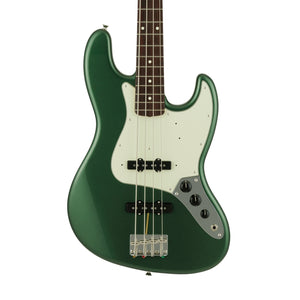 Fender Japan Traditional II 60s Jazz Bass Guitar, RW FB, Aged Sherwood Green Metallic