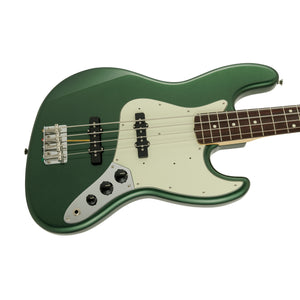 Fender Japan Traditional II 60s Jazz Bass Guitar, RW FB, Aged Sherwood Green Metallic