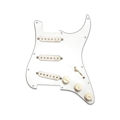 Fishman Fluence Signature Series Greg Koch Gristle-Tone Stratocaster Loaded Pickguard, White