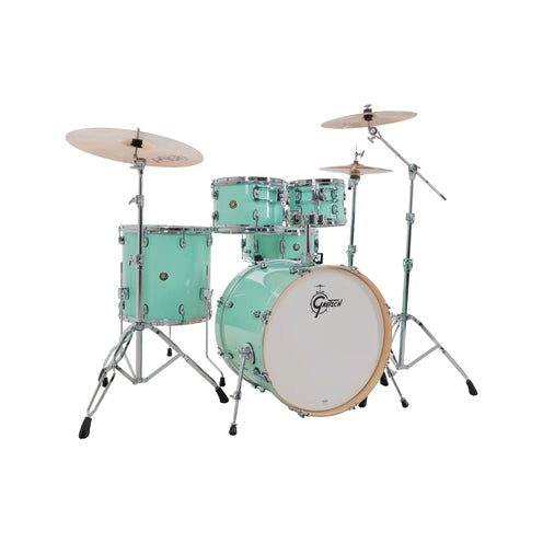 Gretsch CM2-E625-SFG Catalina Maple 5pcs Drum Shell Kit (22in Bass Drum), Seafoam Green