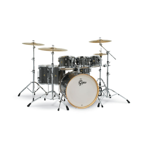 Gretsch CM2-E627-BS Catalina Maple 7pcs Drum Shell Kit (22in Bass Drum), Black Stardust