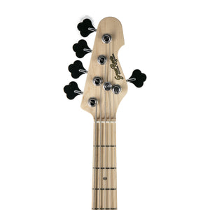 GrassRoots G-AMAZE-GCB5-NDBLS Electric Bass Guitar, Natural Dark Black Sunburst