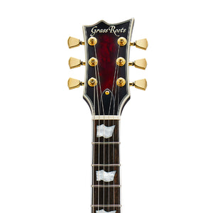 GrassRoots G-ECLIPSE-CTM-GCB-STBCSB Electric Guitar, See Thru Black Sunburst w/White Pearl Black