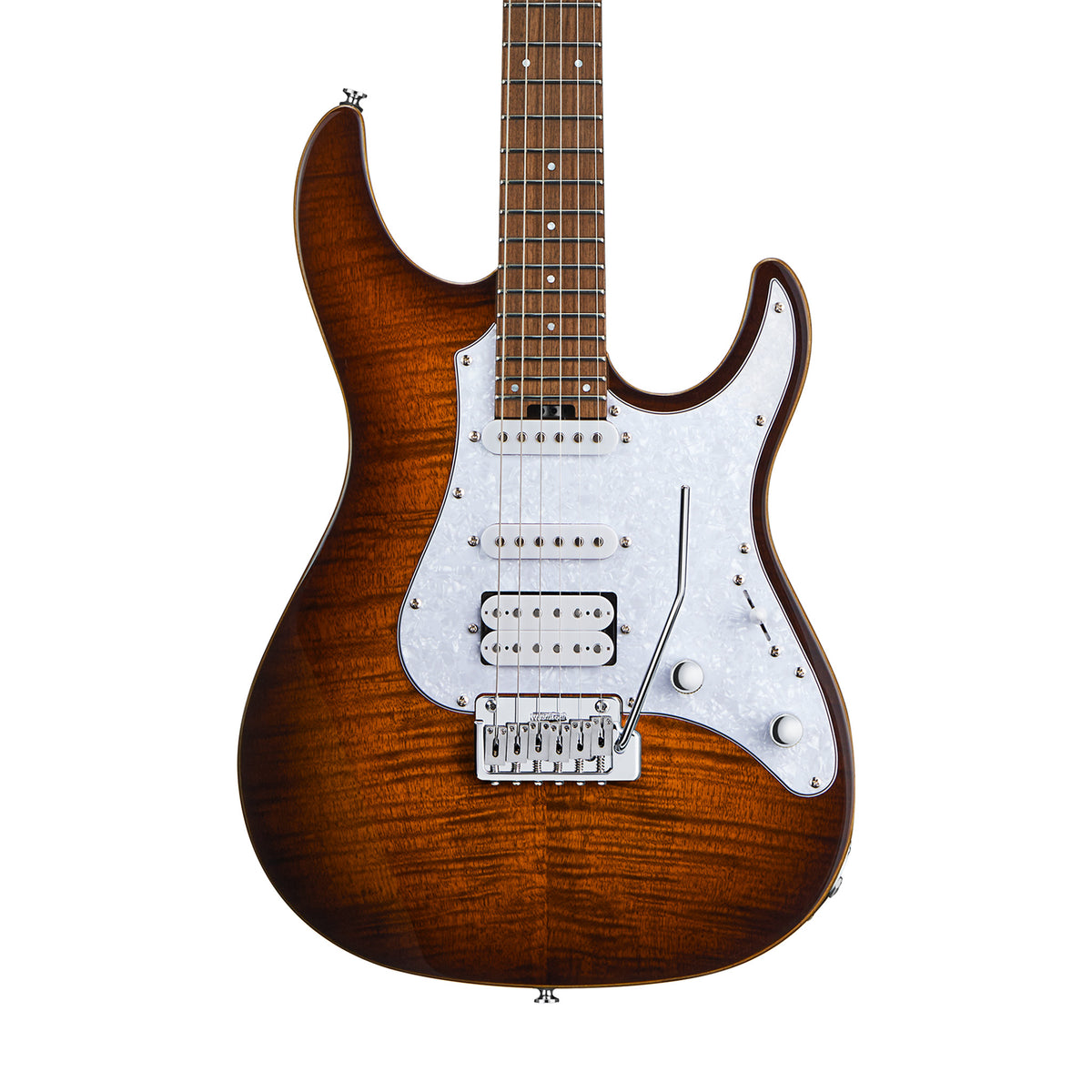 GrassRoots G-SNAPPER-24PF-FM-TGESB Electric Guitar, Pau Ferro FB