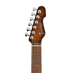 GrassRoots G-SNAPPER-24PF-FM-TGESB Electric Guitar, Pau Ferro FB, Tiger Eye Sunburst