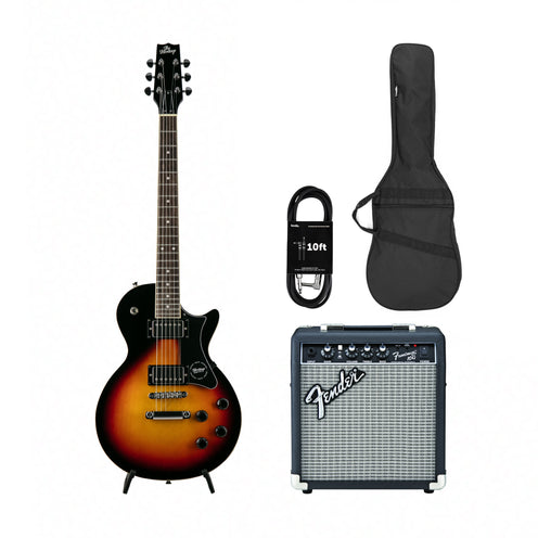 Heritage Ascent Collection H-150 Electric Guitar, Sunburst w/ Fender Frontman 10G Bundle
