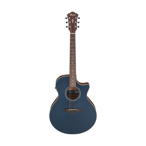 Ibanez AE100-DBF Acoustic Guitar, Dark Tide Blue Flat