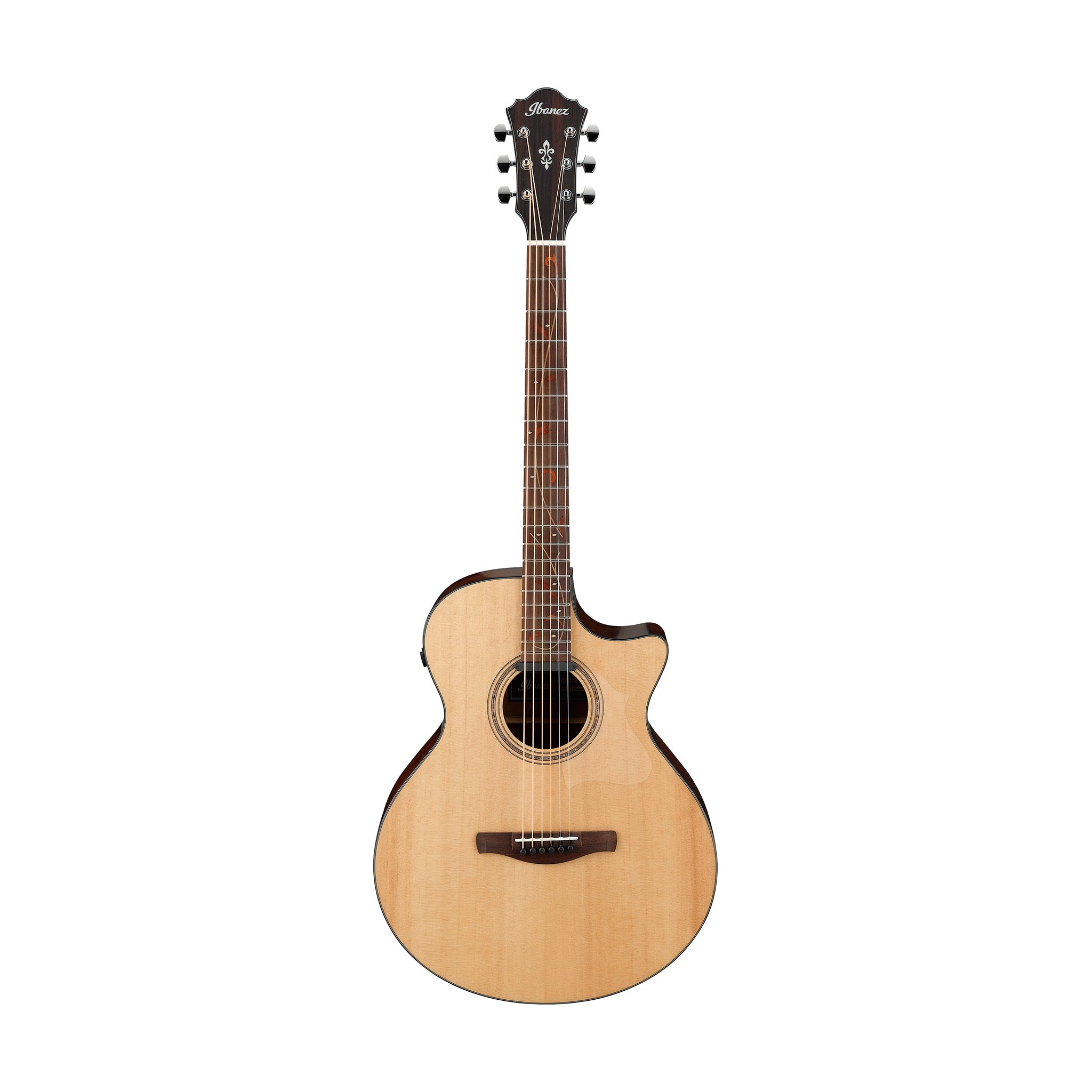 Ibanez AE275BT-LGS Baritone Acoustic Guitar, Natural Low Gloss