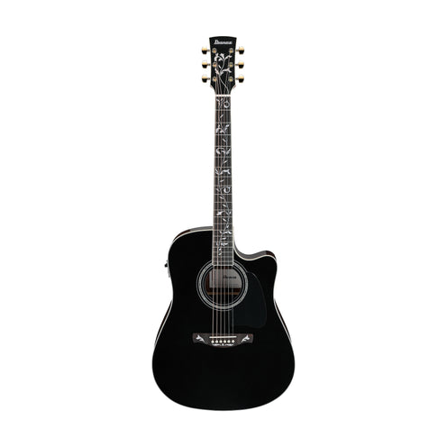 Ibanez Artwood AW391RCE-BKH Acoustic Guitar, Black High Gloss