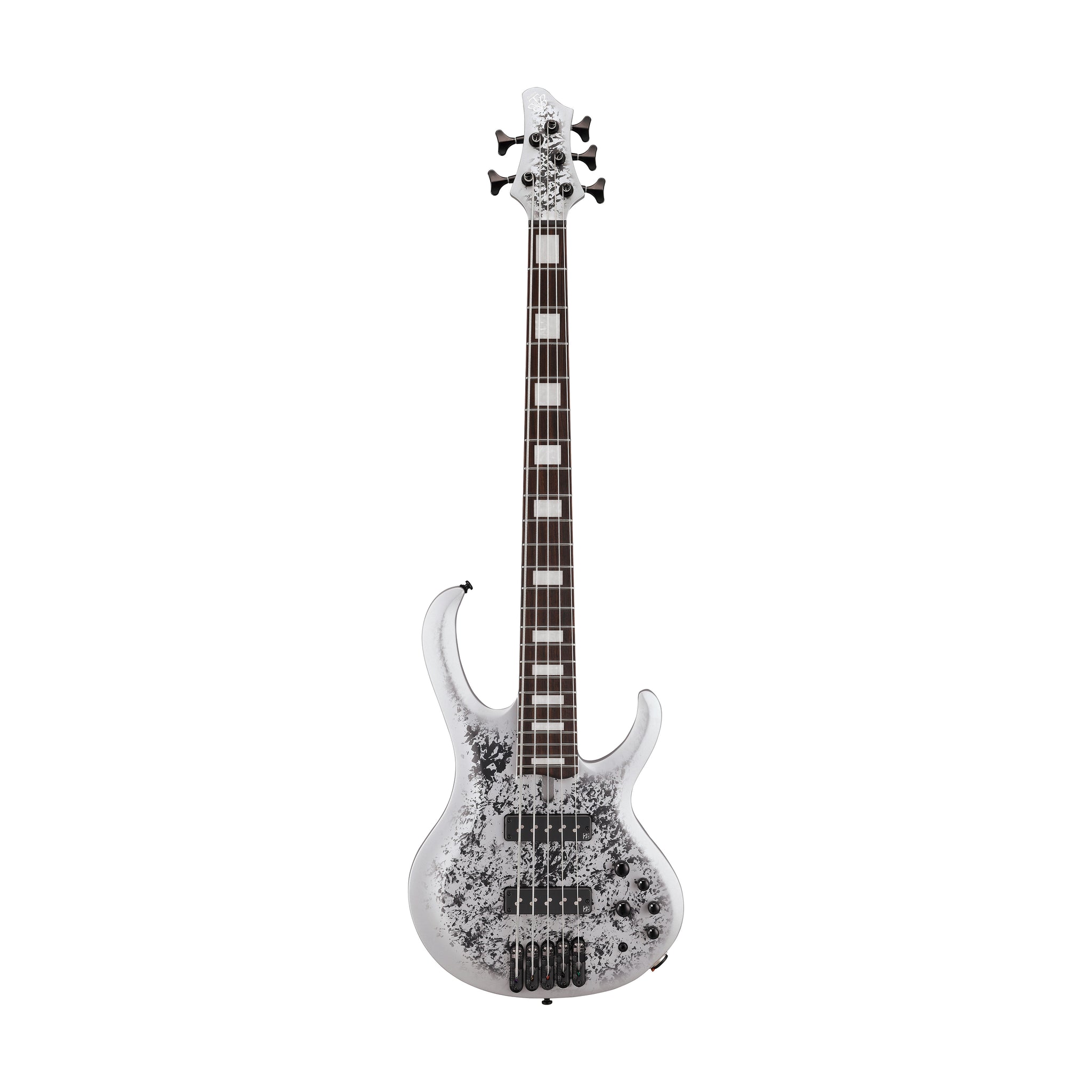 Ibanez BTB25TH5-SLM 5-String Electric Bass Guitar, Silver Blizzard Matte