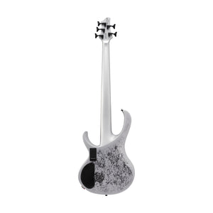 Ibanez BTB25TH5-SLM 5-String Electric Bass Guitar, Silver Blizzard Matte