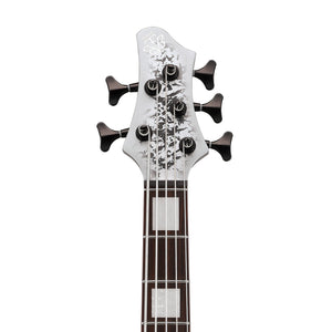 Ibanez BTB25TH5-SLM 5-String Electric Bass Guitar, Silver Blizzard Matte