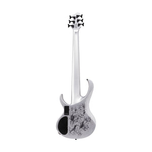 Ibanez BTB25TH6-SLM 6-String Electric Bass Guitar, Silver Blizzard Matte