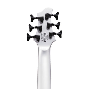 Ibanez BTB25TH6-SLM 6-String Electric Bass Guitar, Silver Blizzard Matte