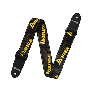 Ibanez Logo GSD50-YE Guitar Strap, Yellow