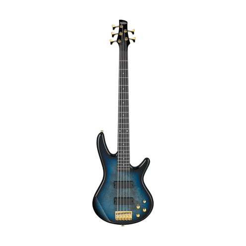 Ibanez GSR205PC-TMU 5-String Electric Bass Guitar, Transparent Marine Burst