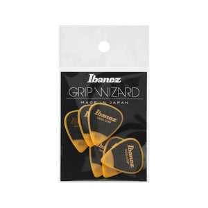 Ibanez PPA14HSG-YE 1.0mm Grip Wizard Series Sand Grip, Yellow, 6pcs