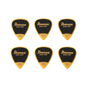 Ibanez PPA14MSG-YE 0.8mm Grip Wizard Series Sand Grip, Yellow, 6 pcs