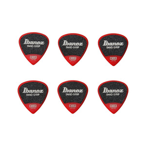 Ibanez PPA16MSG-RD .8mm Grip Wizard Series Sand Grip, Red, 6pcs