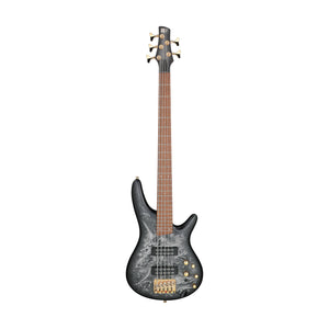 Ibanez SR305EDX-BZM 5-String Bass Guitar, Black Ice Frozen Matte