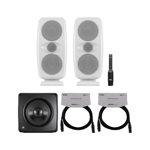 IK Multimedia iLoud MTM MKII White w/ Sub Bundle