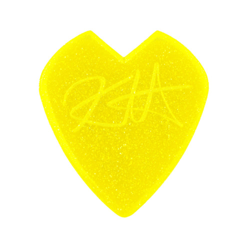 Jim Dunlop 47PKH3NYS Kirt Hammett Jazz III Pick, Yellow Glitter, 6-Pack