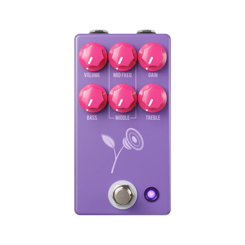 JHS Violet Lari Basilio Signature Distortion/Overdrive Guitar Pedal, Purple