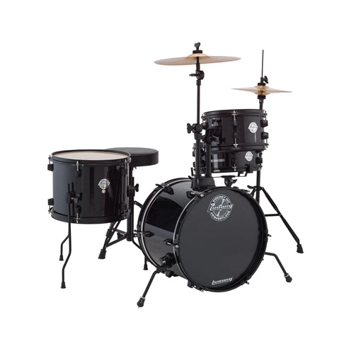 Ludwig LC178X0C6 Pocket Kit 4pcs Drum Kit w/Hardware+Throne+Cymbal, Moon Dust