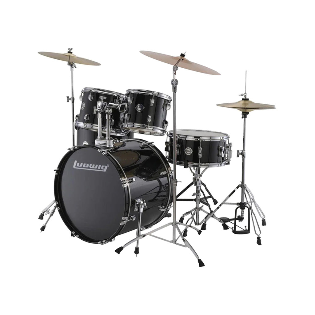 Ludwig LC19511XC Accent Drive 5-Piece Drum Set w/Hardware+Throne+Cym14 – Swee Lee Vietnam