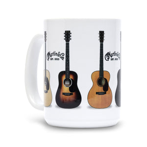Martin Coffee Mug w/Martin Guitars Graphic, White