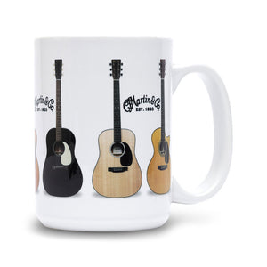 Martin Coffee Mug w/Martin Guitars Graphic, White