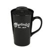 Martin Ceramic Travel Mug w/ Lid, Black