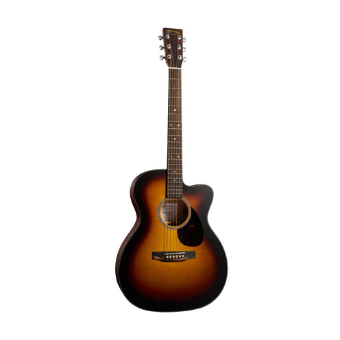 Martin OMC-10E Road Series Modern Acoustic-Electric Guitar w/Case, Burst