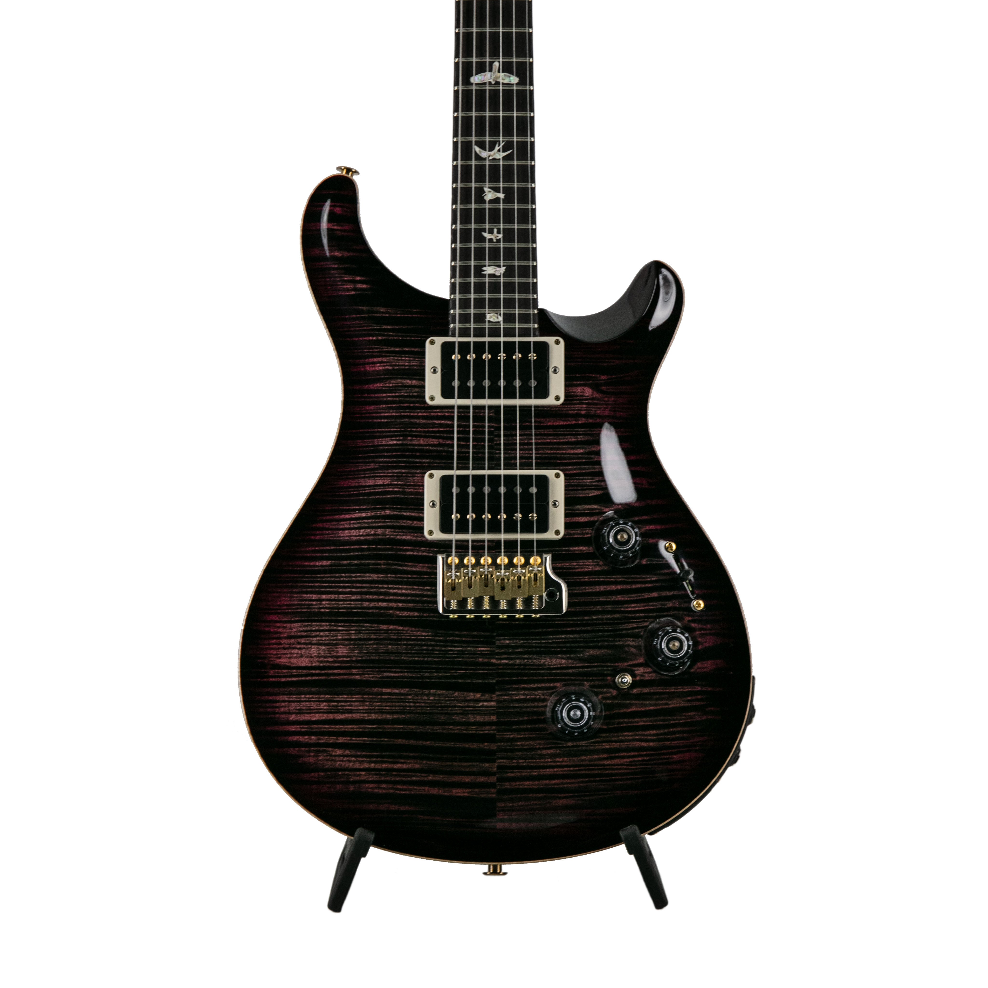 PRS Custom 24 Piezo 10 Top Electric Guitar w/Case, Dark Violet