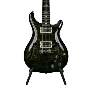 PRS Hollowbody II Piezo 10 Top Electric Guitar w/Case, Custom Color, Trampas Green Smokeburst