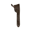 PRS 2 Inch Embossed Birds Leather Guitar Strap, Worn Black