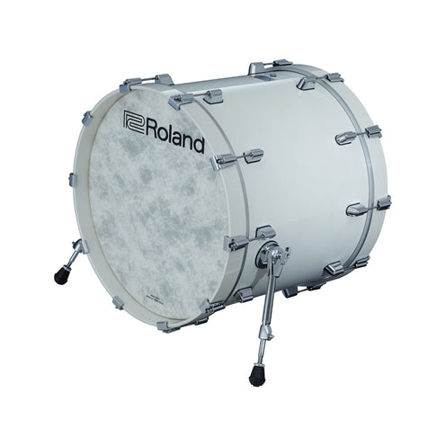 Roland KD-222 Full-Size V-Drum Acoustic Design Kick Drum Pad, Pearl White