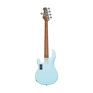 Sterling by Music Man Ray35 HH 5-String Electric Bass Guitar, Daphne Blue
