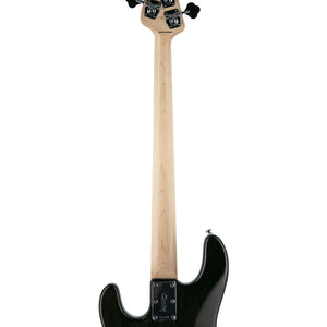 Sterling S.U.B Series RAY4 4-String Electric Bass Guitar, Jatoba FB, Trans Black Satin (RAY4-TBKS-R1)