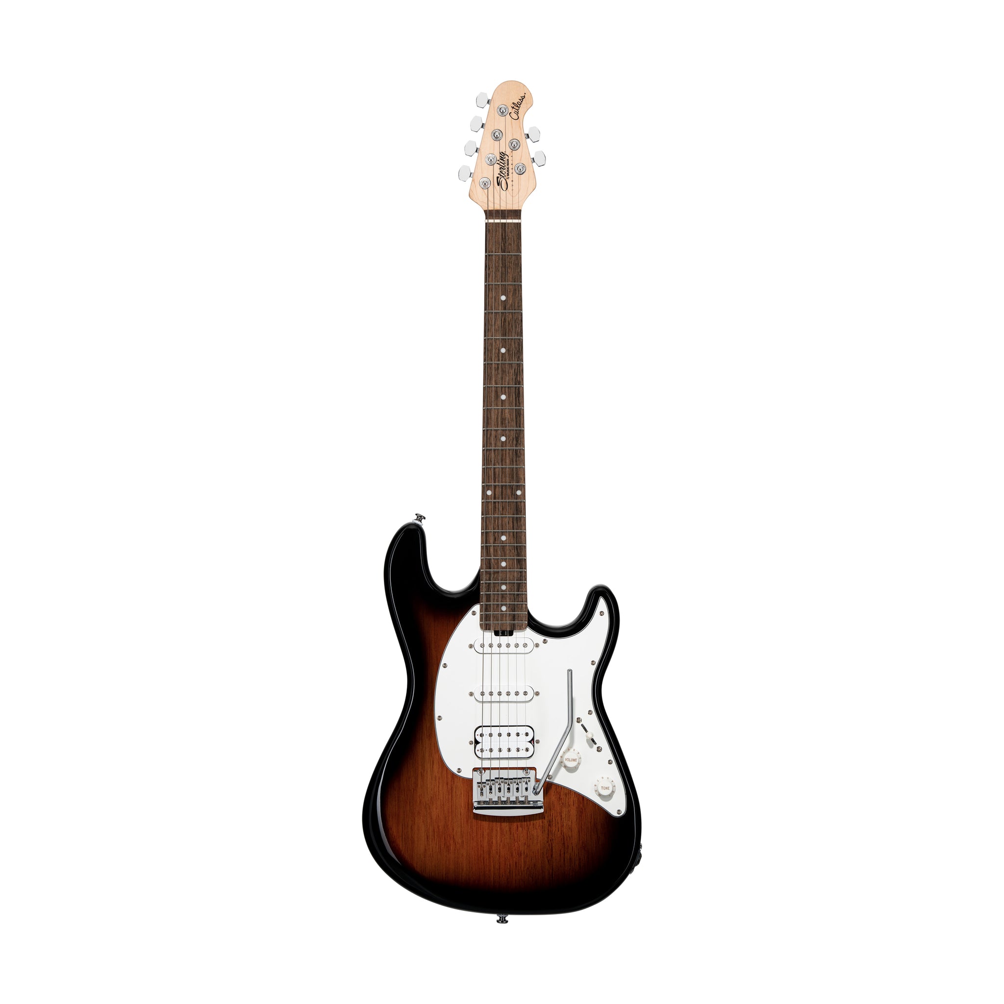 Sterling by Music Man Cutlass HSS Electric Guitar, Laurel FB, Vintage Sunburst