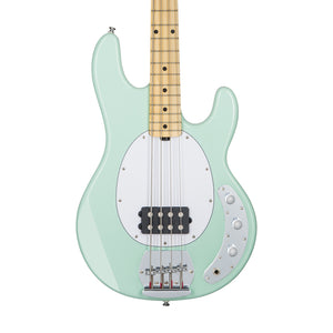 Sterling S.U.B Series RAY4 4-String Electric Bass Guitar, Maple FB, Mint Green